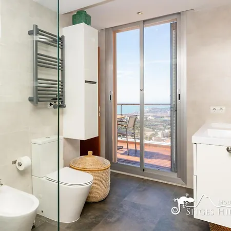 ヴィラ Stylish Havana With Sea Views, Private Pool & A/c シッチェス