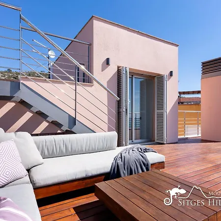 ヴィラ Stylish Havana With Sea Views, Private Pool & A/c シッチェス