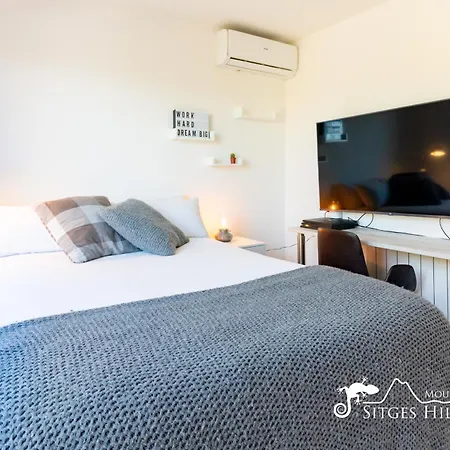 ヴィラ Stylish Havana With Sea Views, Private Pool & A/c シッチェス