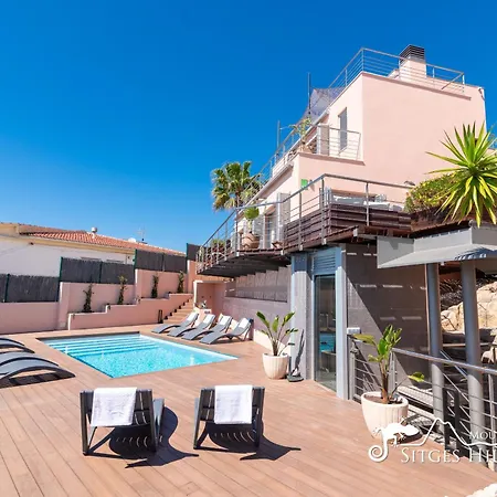Stylish Havana With Sea Views, Private Pool & A/c Willa Sitges