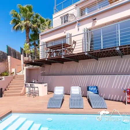 Stylish Havana With Sea Views, Private Pool & A/c Willa Sitges